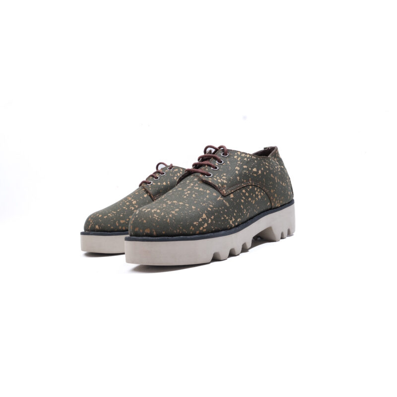 Raha Stroll | Handcrafted Unisex Fabric Derby Shoes - Image 2