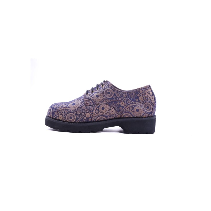 Baroque Treaders | Handcrafted Unisex Fabric Derby Shoes - Image 4