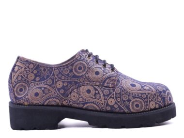 Baroque Treaders | Handcrafted Unisex Fabric Derby Shoes