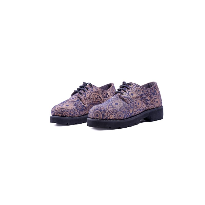 Baroque Treaders | Handcrafted Unisex Fabric Derby Shoes - Image 2