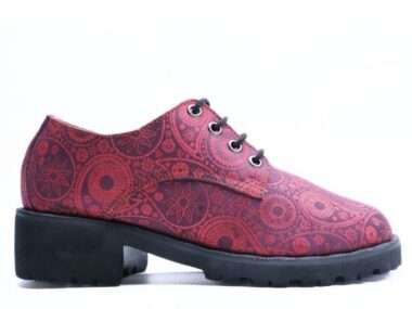 Zuri Step  Handcrafted Unisex Fabric Derby Shoes